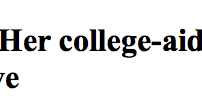 Daniel Rubin article about college-aid cram session.