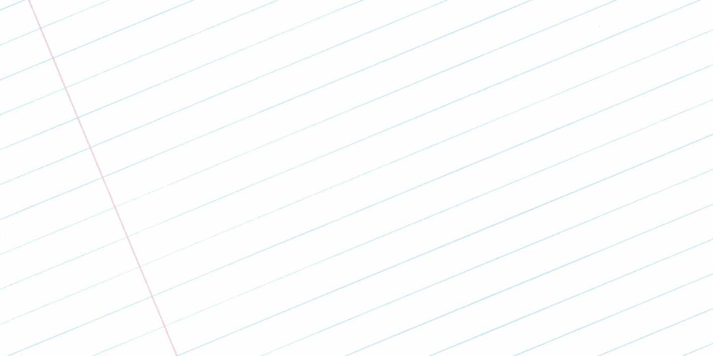 A white sheet of paper with lines on it.