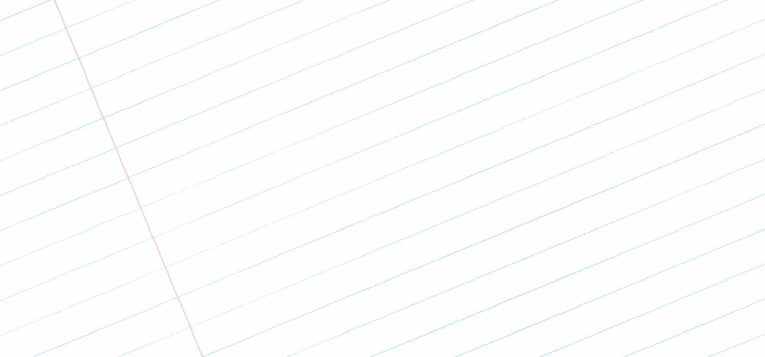 A white sheet of paper with lines on it.